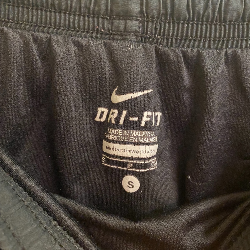 Black with White trim Women’s Nike shorts, Adult Small